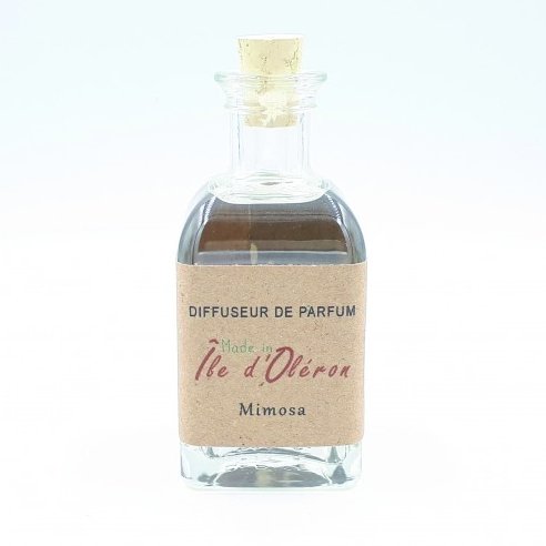 Les Parfums d'Oléron® - Diffuseur de parfum (carré) - Mimosa - 100ml - Diffuseur de parfum