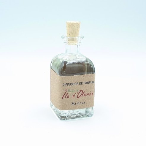 Les Parfums d'Oléron® - Diffuseur de parfum (Carré) - Mimosa - 40ml - Diffuseur de parfum