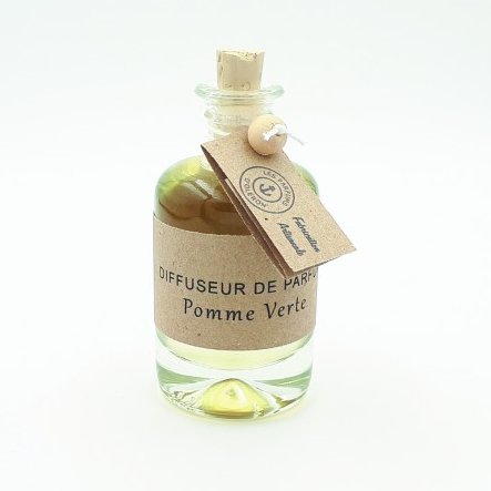 Les Parfums d'Oléron® - Diffuseur de parfum d&#039;ambiance - Pomme Verte - 40ml - Diffuseur de parfum