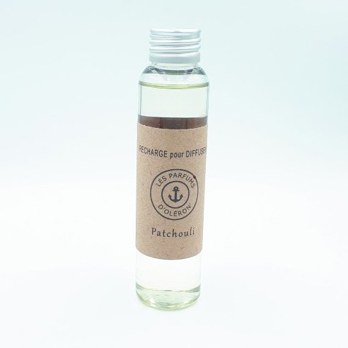 Les Parfums d'Oléron® - Patchouli - Recharge pour diffuseur de parfum - 100ml - Diffuseur de parfum