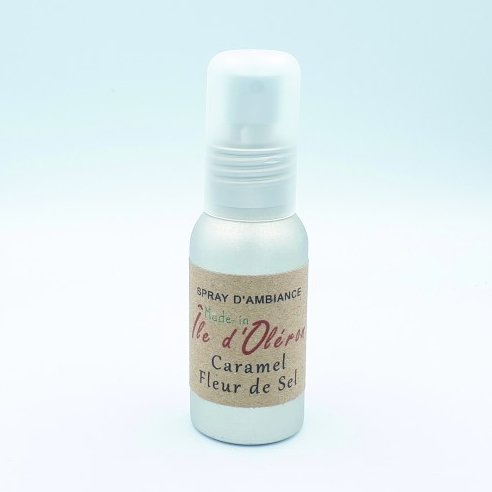 Les Parfums d'Oléron® - Spray de parfum d&#039;ambiance - Caramel Fleur de Sel - 50ml - Spray de parfum