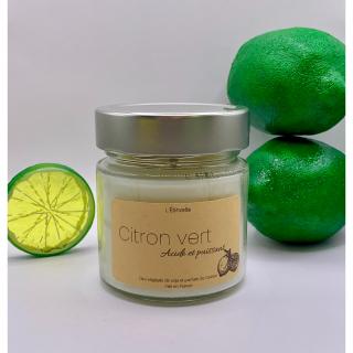 L'Etincelle bougies - Bougie parfumée citron vert - Bougie artisanale