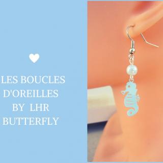 LHR Butterfly - Boucles d&#039;oreilles fantaisies &quot;Mary&quot; - Boucles d&#039;oreille - Laiton