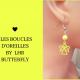 LHR Butterfly - Boucles d&#039;oreilles fantaisies &quot;Méline&quot; - Boucles d&#039;oreille - Laiton