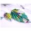 Line et les perles - Sautoir Légende d&#039;Automne argent et turquoise avec fleurs multicolores - Collier - papier