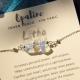 LithoGaia - Delicat Collier Barre d&#039;Opaline Argent, Bijoux Minimaliste en pierre précieuse, cadeau pour elle - Collier - Argent (925)