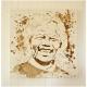Lune et Animo - Portrait de Nelson Mandela - Peinture - 50cm x 50cm x 3.5cm