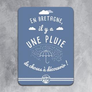 MAD BZH - Carte Postale “En Bretagne, il y a une pluie de choses à découvrir”. - carte postale