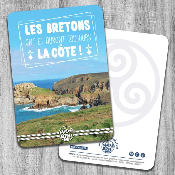 MAD BZH - Carte Postale “Les Bretons ont et auront toujours la côte!” - carte postale