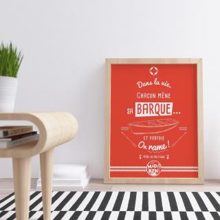MAD BZH - Poster Barque - Poster - 40 x 50 cm