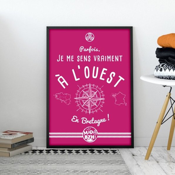 MAD BZH - Poster Ouest - Poster - 40 × 50 cm
