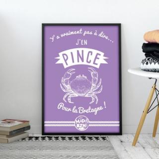 MAD BZH - Poster Pince - Poster - 40 × 50 cm