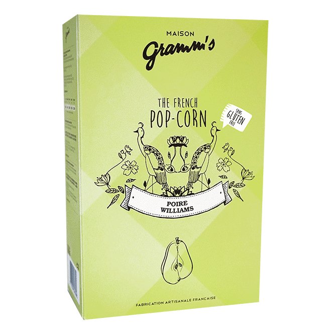 Gramm's - La Manufacture Bio - Caramel Beurre Salé Poire - French Pop-Corn