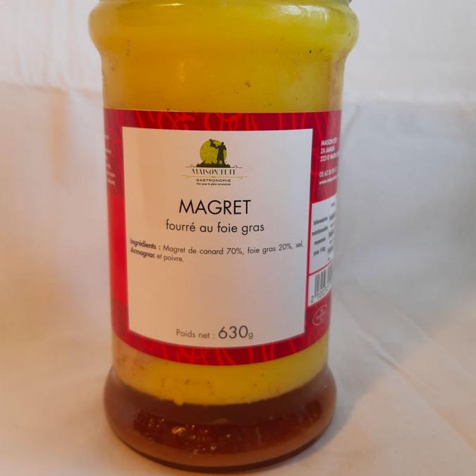 MAISON TETE - Magret de canard fourré au foie gras MFO - Magret de canard