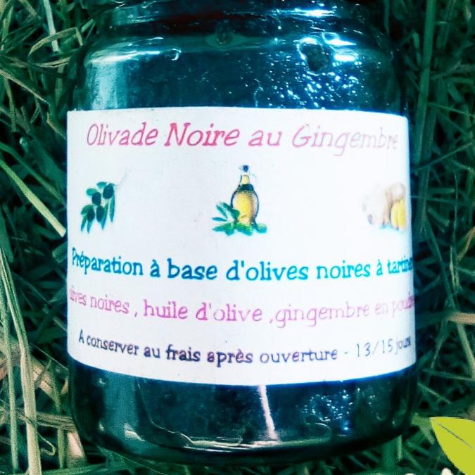Ma Mosa - Olivade noire au Gingembre - 90 gr - Olivades