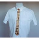 MARQUETERIE-49 - Cravate en bois patchwork mosaïque de différents bois - Cravate - Beige