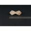 MARQUETERIE-49 - Pince cravate en forme de noeud papillon bois - Pince cravate