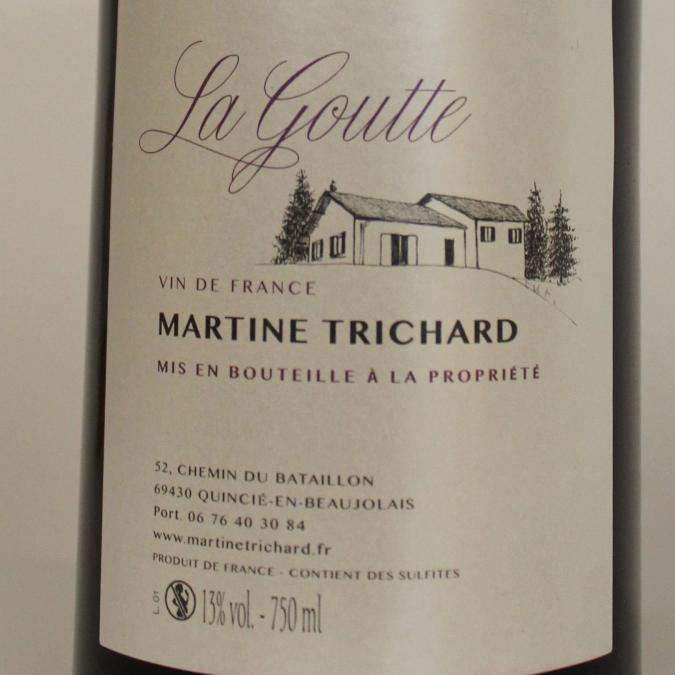 TRICHARD MARTINE - LA GOUTTE - 2021 - Bouteille - 0.75L