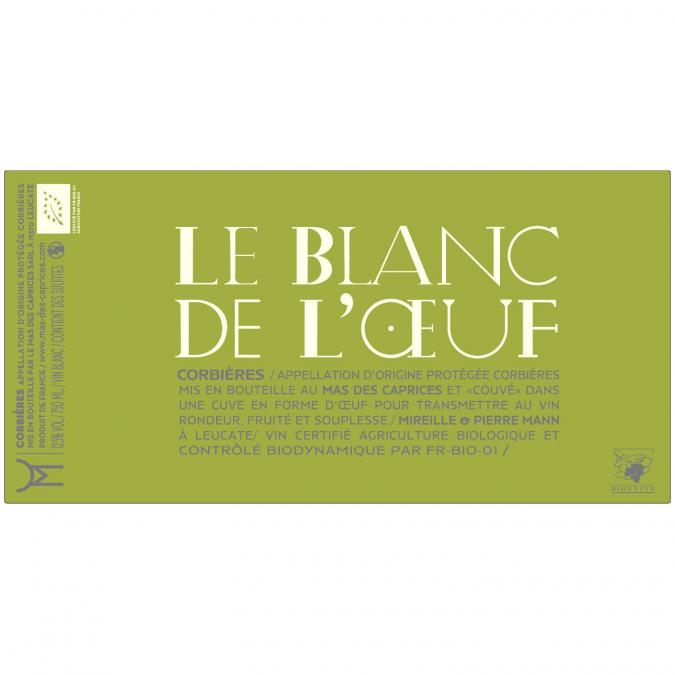 Mas des Caprices - Le Blanc de l&#039;Oeuf - 2019 - Bouteille - 0.75L