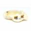 MILAË Broderies - Petites puces dorées I - Boucles d&#039;oreille - satin