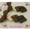Miluzninie - Boucles d&#039;oreilles trois chocolats en fimo - Boucles d&#039;oreille - Fimo