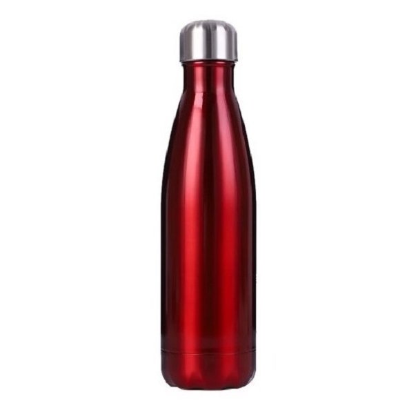 Natural'sace - Bouteille isotherme en inox (500ml), couleur rouge - Bouteille