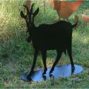 NaturelCreateur - Décor chèvre en métal , silhouette caprin chèvrerie - ___Objet décoratif - métal