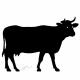 NaturelCreateur - Décor vache en métal , silhouette en acier découpé - ___Objet décoratif - métal