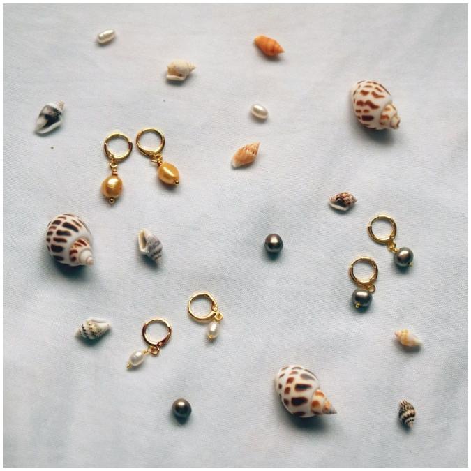 NlanlaVictory - Boucles d&#039;oreilles en perles d&#039;eau douce Nikan  [Perles de bronze uniquement] - Boucles d&#039;oreille - Argent (925)
