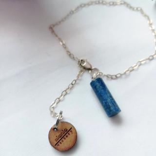 NlanlaVictory - Bracelet en argent sterling avec cylindre en lapis-lazuli - Bracelet - 4668