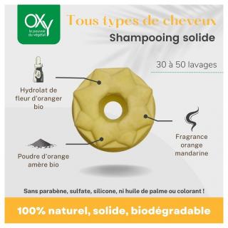 OXy Cosmétiques - Shampoing solide tous types de cheveux, parfum fleur d&#039;oranger - Shampoing - 0.07