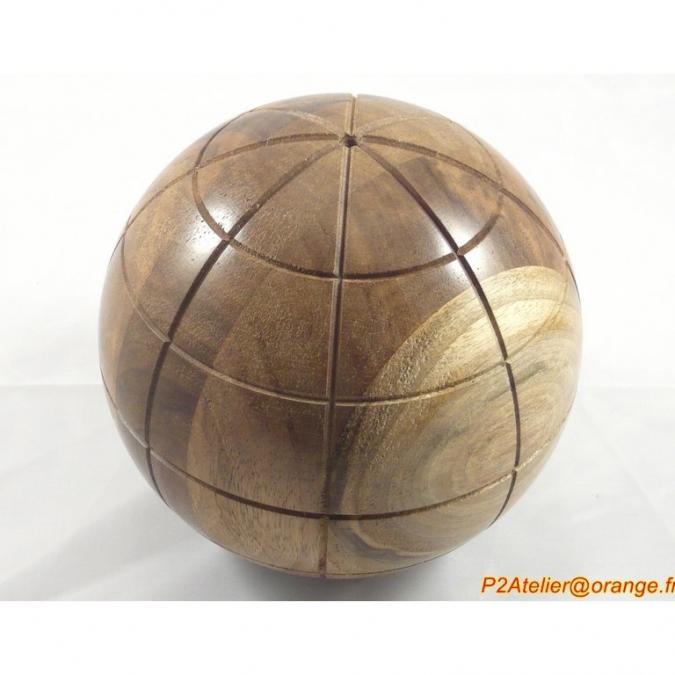 Sphère / boule déco en bois tourné sur mesure *** prix selon