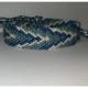 Passion-bracelet - Bracelet brésilien flèche nuance de bleu et blanc 1 - Bracelet - Coton