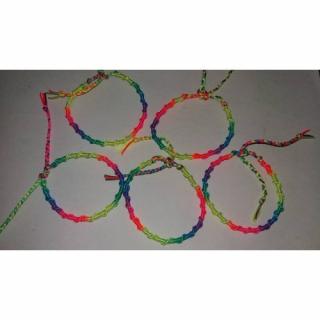 Passion-bracelet - Bracelet brésilien spirale arc en ciel - Bracelet - Coton