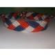 Passion-bracelet - Bracelet brésilien tresse bleu blanc rouge - Bracelet - Coton