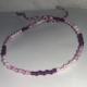 Passion-bracelet - Bracelet cheville spirale nuance de violet - Bracelet - Coton