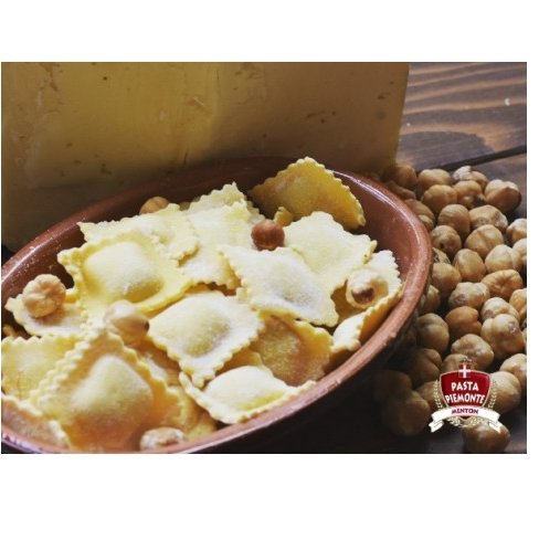 Pasta Piemonte - Les raviolis au Citron de Menton - Raviolis Aux Noisettes du Piémont IGP et Tome AOP - 500g - Pâte fraiche - 0.500