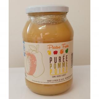 Phidine Fruits - Purée de pomme poire sans sucre ajouté x 12 - Compote