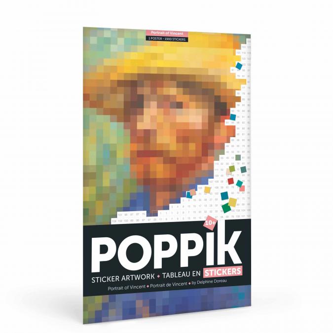 Poppik - Poster + 1600 stickers VINCENT VAN GOGH (+ 10 ans) - Puzzle en sticker