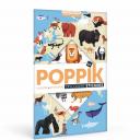 Poppik - Poster + stickers ANIMAUX DU MONDE (5-12 ans) - Jeu éducatif