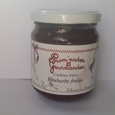 Prom'nades Gourmandes - Confiture de rhubarbe et fraise - Confiture - 0.24