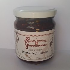 Prom'nades Gourmandes - Confiture de rhubarbe et framboise - Confiture - 0.24