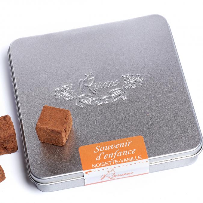 Rrraw Cacao Factory - Truffes Souvenir d&#039;enfance (vanille- noisette) - Chocolat