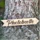 Sacdenoeud - Flêche en bois recyclé Photobooth 20*30 - Panneau directionnel