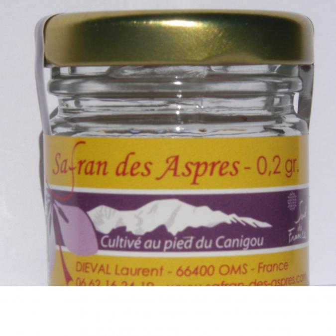 Safran des Aspres - Safran AB millésimé - 0.2gr - Sel, poivre, épices - 0.2 gr