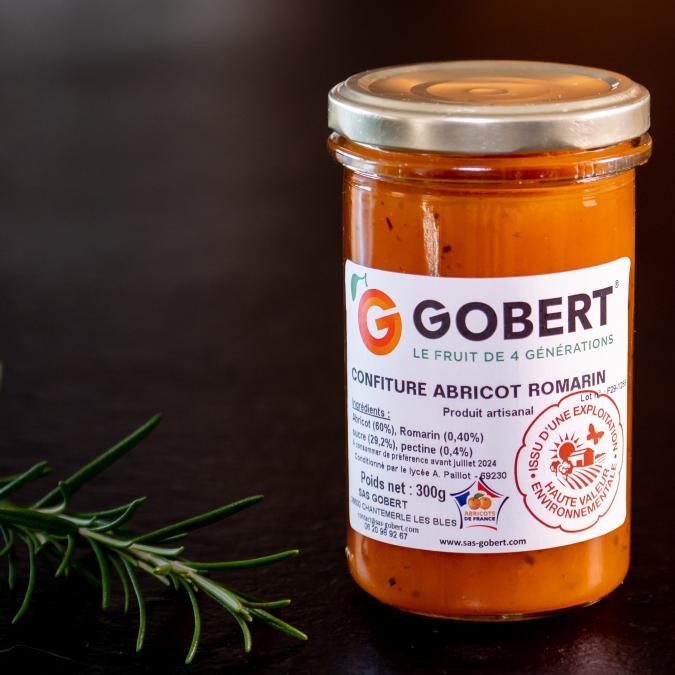 Gobert, le fruit de 4 générations - Confiture abricot romarin 300g - Confiture - 