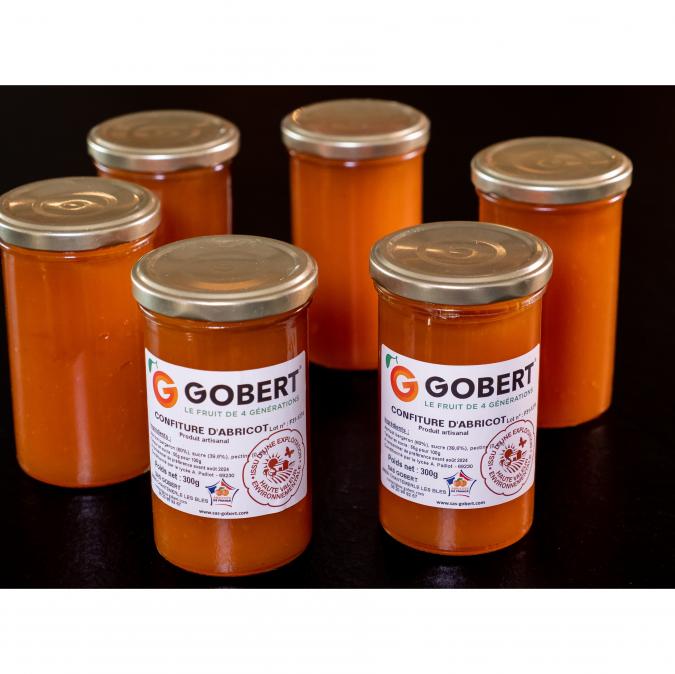 SAS Gobert, le fruit de 4 générations - Confiture d&#039;abricot - 6 pots de 300g - Confiture - 