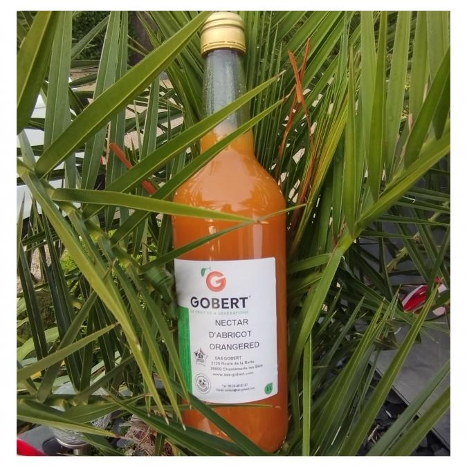Gobert, le fruit de 4 générations - Nectar d&#039;abricot Orangered - 1 litre - Jus de fruit