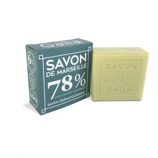 Savonnerie Gaiia - SAVON DE MARSEILLE / OLIVE-COCO-CHANVRE / 100 G - Savon - 0.100