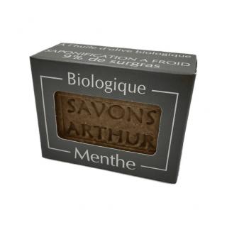 SAVONS ARTHUR - Savon bio à la menthe poivrée – peaux délicates - Savon - 0.12